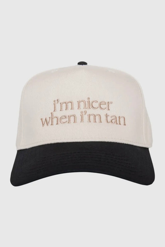I’m Nicer When I’m Tan Trucker Hat