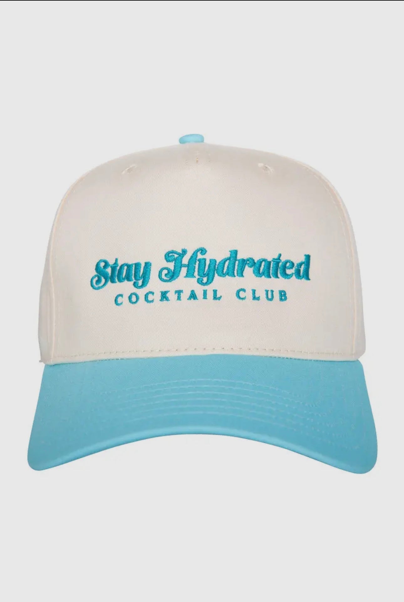 Teal Stay Hydrated Trucker Hat