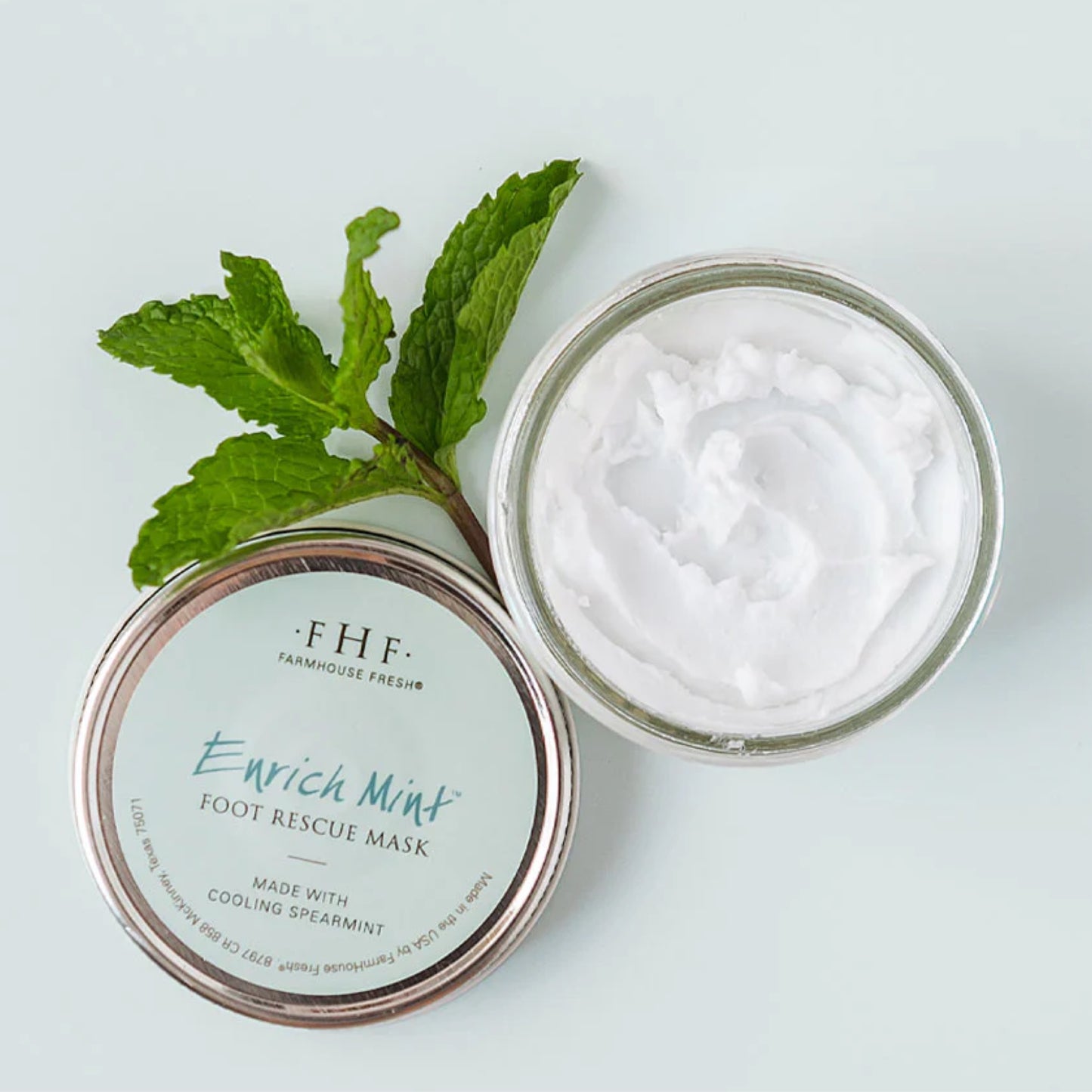 FHF Enriched Mint foot rescue mask