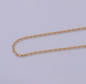 17.5” Rolo Chain Necklace, 18K Gold Plated Finished Chain
