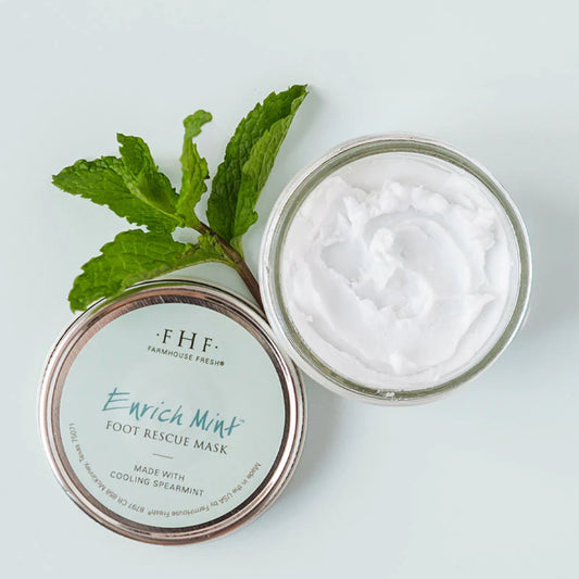 FHF Enriched Mint foot rescue mask